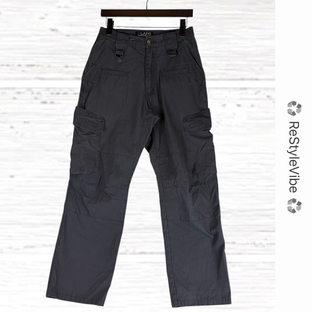 LAPG Men’s Size 30x30 Pants Tactical Cargo Style Operator Gray Elastic Waistband